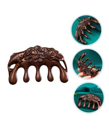 Minkissy Wooden Massage Comb | Meridian Head Kamm | Broad Tooth Hair Massager for Chinese Massage Tools - International Shipping Available - Buy Online on GoSupps.com