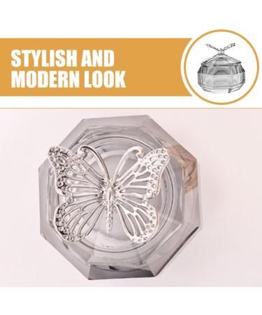FOMIYES Nail Art Glass Cup Crystal Acrylic Nail Dappen Dish Cup Manicure Nail Dish Monomer Bowl Manicure Glass Cup Nail Liquid Cup with Metal Lid - Buy Online on GoSupps.com