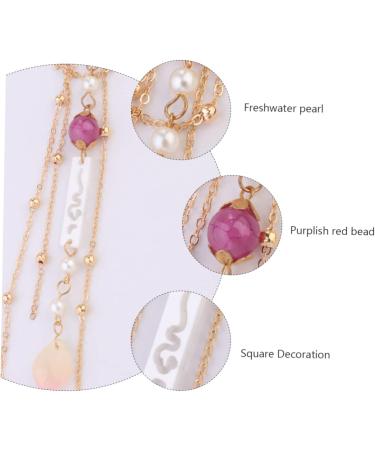 FOMIYES 1pc Pearl Hairpin Gold Hair Pin Gold Tassel Jaw Trainer Chinese Wedding Decoration Japanese Hair Accessories Chinese Hairpin Wood Hair Fork Pink Miss Hair Clip Classical - Buy Online on GoSupps.com