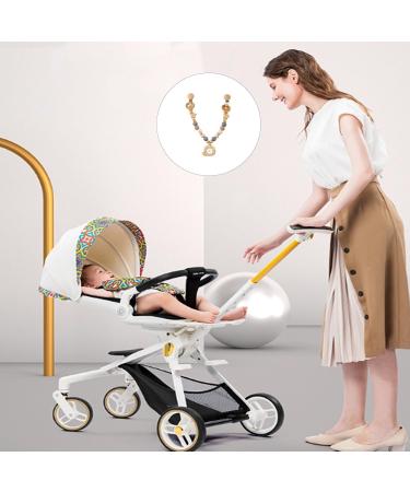 Bogoro Pink Wooden Baby Stroller Chain Toys | Perfect Gifts for Newborns & Toddlers - Buy Online on GoSupps.com