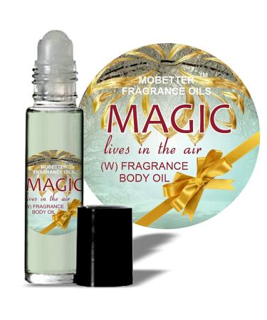 Magic Lives In The Air For Women perfume Body Oil Fragrance 1/3 oz roller ball Floral Fruity Gourmand Long Lasting Travel Size Uncut
