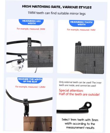 Combined Metal Replacement Tips for Sunglasses & Glasses - Durable 2 Pairs of Nose Pads & Arm Ends - Universal Fit Repair Solution for Men & Women - Black 14x3cm - Buy Online on GoSupps.com