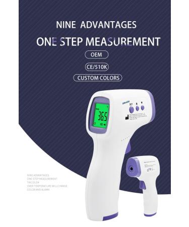 Non-Contact Infrared Forehead Thermometer - Digital No-Touch Device for Baby Adult & Elderly - Fast & Accurate Shipping Worldwide - Buy Online on GoSupps.com