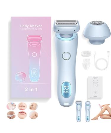 Duskofficial Razor Dusk Official Shaver Dusk Official Electric Razor The Glide Pro 3.0 Razor Duskofficial The Glide Pro 3.0 Premium Waterproof Electric Shaver Razors for Women (Blue)