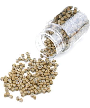 Kullke 1000pcs 5.0mm Silicon Lined Micro Rings for I Tip Stick Hair Extensions - Dark Blond Nano Beads - Aluminum Rings - 1000pcs - Buy Online on GoSupps.com