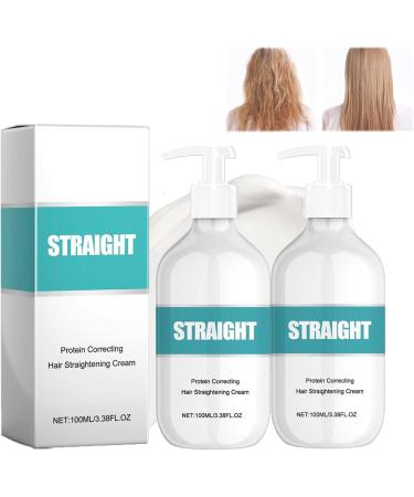 OHCVG Hair Smoothing Cream, Collagen Smoothing Cream, Silk & Gloss Hair Smoothing Cream, Nourishing Anti-Frizz Smoothing Cream for All Hair Types