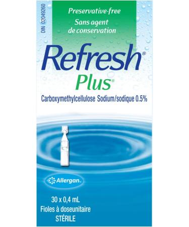 REFRESH PLUS Ophthalmic Solution Eye Drop for Dry Eye Relief 30 x 0.4 ml - Buy Online on GoSupps.com