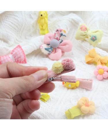 10pcs Cute Girls Hair Clips - Flower Butterfly & Caricature Designs | Safe Non-Slip Baby Hair Accessories - Buy Online on GoSupps.com