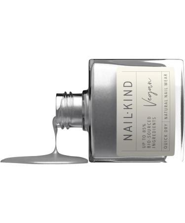 NAILKIND Grey Pearlescent Nail Polish - Vegan & Peta Certified - Quick Drying & Chip Resistant - 8ml - Buy Online on GoSupps.com