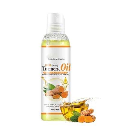 Turmeric Oil - Natural Turmeric Body Oil for Women - Hydrating Skin&Face&Body Oil 100ml - Turmeric Essential Oils for Skin Rapair Reduce Dark Spot Bright Nourish