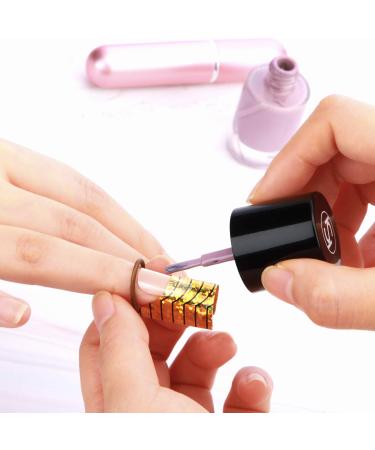 20 Reusable Nail Extension Forms - French Nail Tips for Manicure - Gold & Silver - Buy Online on GoSupps.com