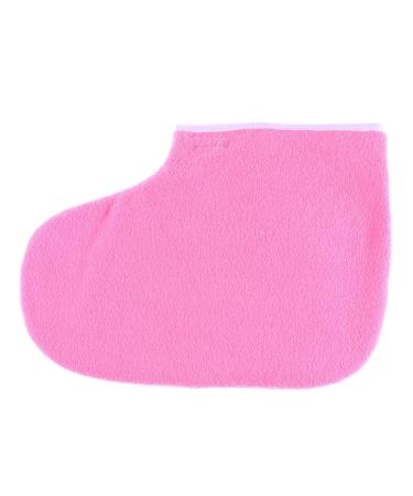 Housoutil Wax Mittens Wax Sock Feet Hand Care Glove Foot Tool Work Pink medium Pink