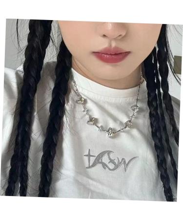 MAGICLULU to weave decorate Hair piece three shares synthetic braided ponytail extension elastic hair bands ponytail hairpiece band girl braided wigs wig High temperature wire 45X6CM Black - Buy Online on GoSupps.com