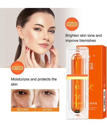 Five Vitamin C Brightening Cream Five Vitamin C BB Cream Skin Correction BB Cream Brightening Lazy Concealer Suitable for All Skin Types 1ps - Buy Online on GoSupps.com