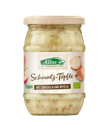 Allos organic lard pots with onions and apples (2 x 250 gr)