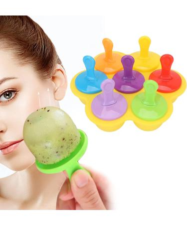ZJchao Face Massage Ice Roller - Reusable Silicone Ice Tray for Fine Lines & Facial Care | Cold Beauty Tool (Yellow) - International Shipping Available - Buy Online on GoSupps.com