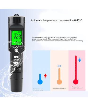 High-Precision Dissolved Oxygen Measurement Device for Freshwater Aquaculture | 0.0-40.0 mg/l & 0.0-300.0% Oxygen Saturation with Automatic Temperature Compensation - International Shipping Available - Buy Online on GoSupps.com