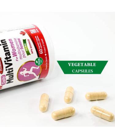 Nutridom Complete Women's Multivitamin | Iron Vitamin D3 B-Vitamins and Antioxidants C & E | Gluten-Free Non-GMO 60 Vegetable Capsules - Buy Online on GoSupps.com