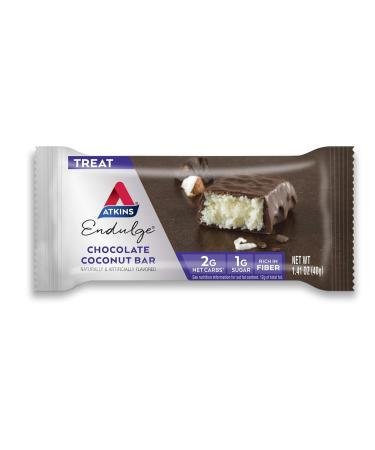 Atkins Endulge Chocolate Coconut Bar - Keto-Friendly, 10 Count (Pack of 6) - Buy Online on GoSupps.com