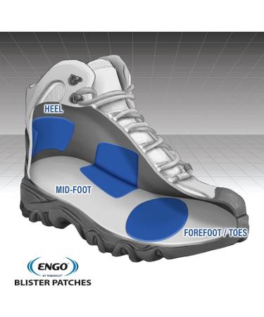 ENGO Heel Blister Patches (2 Patches) | Prevent Blisters for Tennis Shoes, Athletes, Runners, High Heels, Dress Shoes - Buy Online on GoSupps.com