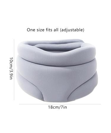 Premium Sleep Aid Neck Support Pillow - Anti-Snoring Soft Foam Orthosis for Ultimate Comfort Travel-Friendly Gray Design - Buy Online on GoSupps.com
