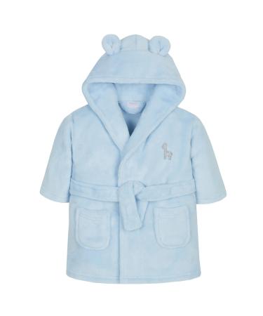 Baby Boy Girl Babies Dressing Gown Robe Plush Fleece Velvet Soft Cosy Warm Gift 4-5 Years Blue