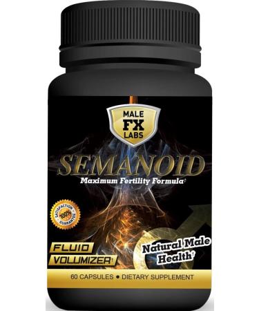 Semanoid (60 Caps) Maximum Fertility Formula and Volumizer - Advanced Fertility Ingredients and Men's Vitamin Blend 1 Month Supply - Buy Online on GoSupps.com