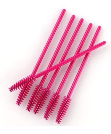 guohanfsh 50Pcs Makeup Brushes Eyelash Brush Disposable Mascara Wands Applicator Eye Lashes Eyebrow Cosmetic Tool Rose Red - Buy Online on GoSupps.com
