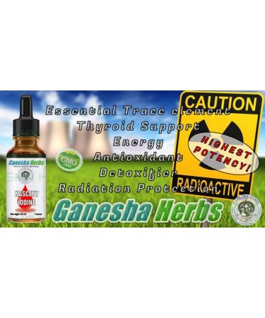 Nascent Iodine 2250mcg - 200 Servings, 1 oz Bottle - Vegan, Non GMO, Maximum Strength - Buy Online on GoSupps.com