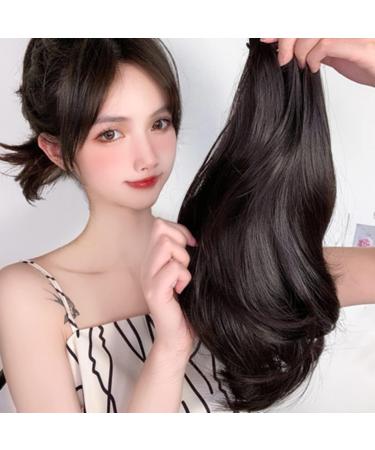 LALAFINA Curly Ponytail Wig When Darkness Loves Us Fake Hairpiece Safe to Use Curly Human Hair Wig Curly Wig Curly Hair Wig Wavy Wig Fake Ponytail Wavy Extensions Curls - Buy Online on GoSupps.com