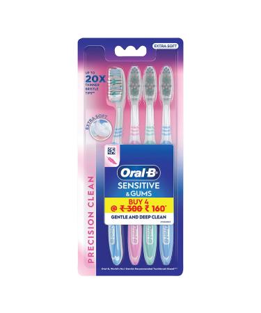 Oral B Ultrathin Sensitive Manual Toothbrush for adults Multicolor- (Buy 2 Get 2 Free)