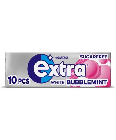 Extra White Chewing Gum Sugar Free Bubblemint Pack of 30 & White Chewing Gum Sugar Free Chewing Gum Bulk Box 6 Packs of 46 Pieces - Buy Online on GoSupps.com