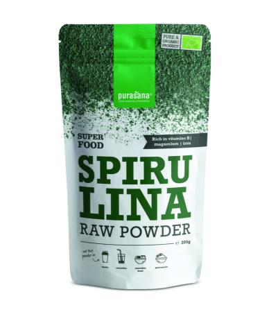 Purasana Spirulina Bio Powder, Spirulina Blue Seaweed Ecocert | 200G