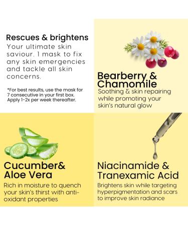 7-Day Brightening Rescue Mask - Revitalize Your Skin | Global Shipping Available - Buy Online on GoSupps.com