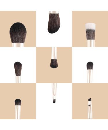 Travel Makeup Brush Set | Mini 9pcs with Storage Bag & Bonus Protective Case - Perfect for Foundation Powder Concealers Contour Blush & Eye Shadows - Buy Online on GoSupps.com