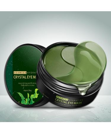 Eye mask eye gel pads under eye flaps Patches Eyes pads green tea eye mask anti-aging hyaluronic acid for moistening reducing eye circles swelling folding
