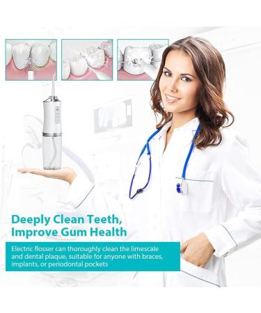Buy Cordless Water Dental Flosser - 220ml Tank 3 Modes 4 Jets IPX7 Waterproof | International Shipping Available - Buy Online on GoSupps.com