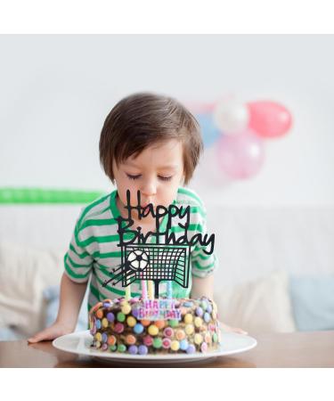 Football Cake Toppers PT Haahoos Football Birthday Decorations Soccer Sports Cake Topper Happy Birthday Cake Decorations for Boys Men Fans Birthday Anniversary Party Supplies - Buy Online on GoSupps.com
