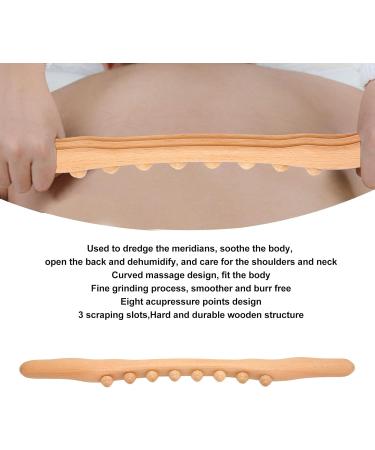 Yinhing Wooden Gua Sha Massage Tools - 8-Point Massage Roller Stick for Home & Salon Beauty Care - Buy Online on GoSupps.com