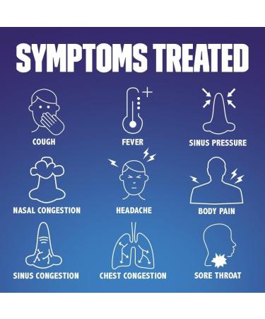 Mucinex Fast-Max Max Strength Cold Flu Sore Throat 16 Liquid Gels - Pack of 2 - Buy Online on GoSupps.com