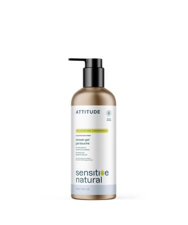 ATTITUDE Body Wash for Sensitive Skin EWG Verified Shower Gel Soothing Oat Dermatologically Tested Plant and Mineral-Based Vegan Personal Care Aluminum Bottle Unscented 16 Fl Oz Unscented 16 Ounce (Pack of 1)