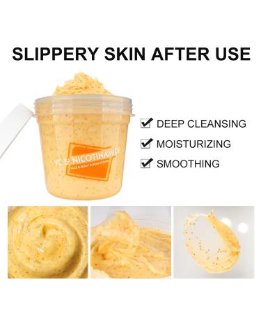 DISAAR BEAUTY Face Neck Body Skin Scrub Cream VC Nicotinamide Removes Dead Cells 300ml/10.58fl.oz - Buy Online on GoSupps.com