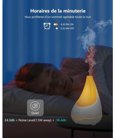 Buy Vocolinc Aroma Diffuser 300ml - Smart Ultrasonic Humidifier for Aromatherapy Compatible with Apple HomeKit Auto Shutoff | Ideal for Office Yoga & Space - Buy Online on GoSupps.com