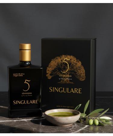 Finca La Pontezuela Some 5 elements virgin olive oil extra premium 500 ml pique oil new campaign 2425 green color and intense taste - Buy Online on GoSupps.com