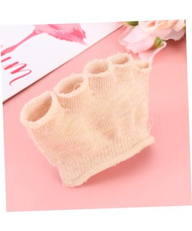 Holibanna Women's Khaki Slipproof Socks - 4 Pairs Toe Separator Half-Socks for Comfort & Style - Buy Online on GoSupps.com