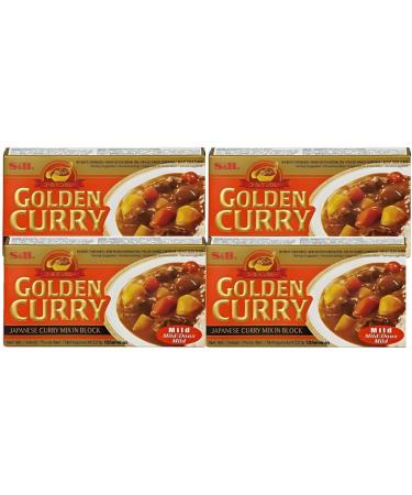 S&B - Golden Curry Mild 220g x 4 uds - Promoo Pack
