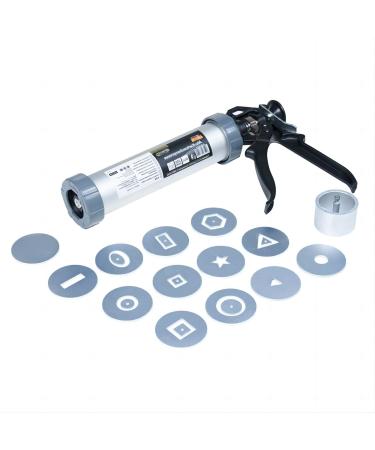 Clay Extruder  Clay Gun Tool is Assigned 13 Different Discs  Hand-Held Clay Extruder Gun for Sculpturing and Crafting