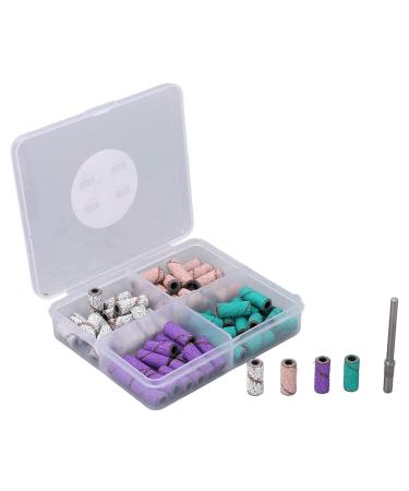 Septpenta Sanding Belt for Nail Drill Removes Dead Skin and Calluses with Arbor Bits for Electric Nail Drill Nail Accessory Tools