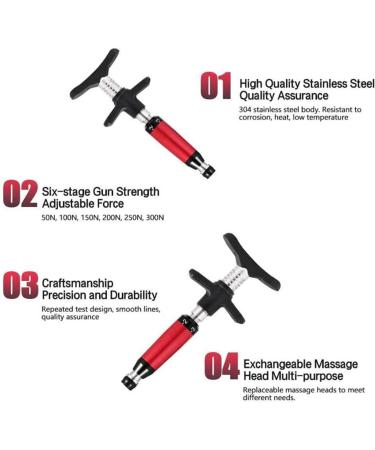 Chiropractic Adjustment Tool - 6 Levels Manual Spine Correction & Massage Device for Rehabilitation | Blue Spine Activator - Buy Online on GoSupps.com