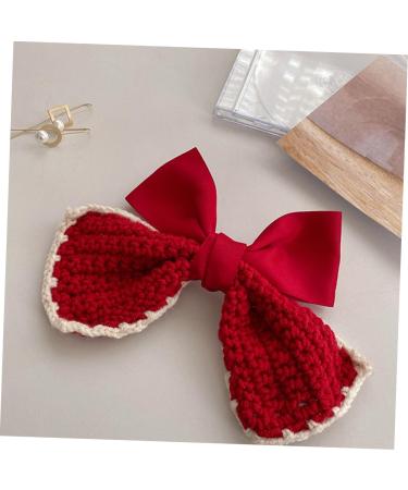 Beavorty 1pc hairpin christmas hair barrettes bows hair holder christmas hair bows clips red bow hair clip christmas bow barrettes bowknot hair clips girl big bow fabric spring clip - Buy Online on GoSupps.com